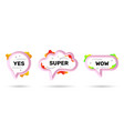 3d talk balloon for idea speech bubbles wow vector image vector image