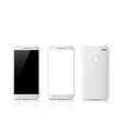 modern white touchscreen cellphone tablet vector image
