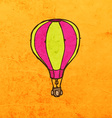 hot air balloon cartoon vector image vector image