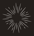 starburst hand drawn isolated doodle style vector image