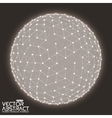 abstract sphere with glowing points vector image