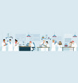 science laboratory research and development work vector image