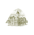 jasper county courthouse vector image vector image