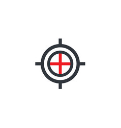 Game shooting target pixel art Royalty Free Vector Image