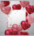Balloon hearts vector image