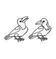 line cartoon animal clip art vector image
