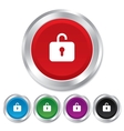 lock sign icon login symbol vector image
