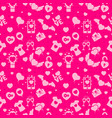 valentine day pattern vector image