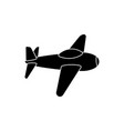 old airplane icon design template isolated vector image
