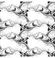 seamless background of pigeons sitting on a tree vector image