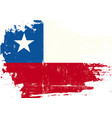 chilean scratched flag vector image