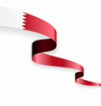 bahrain flag wavy abstract background vector image
