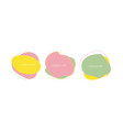 colorful memphis design labels vector image vector image