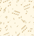 seamless abstract pattern with music symbols vector image