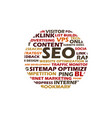 search engine optimization vector image