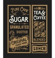 set of old advertisement designs and labels vector image vector image