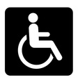 wheel chair sign vector image vector image