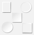 frame set isolated white background vector image vector image