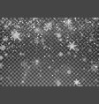 magic christmas snow abstract snowfall holiday vector image