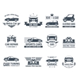 car logo set black vector image