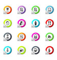 job icons set vector image vector image