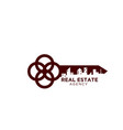 key real estate logo designs simple modern vector image vector image