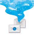 letter and wax seal vector image vector image