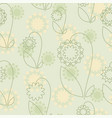 seamless pattern with abstract flowers vector image vector image