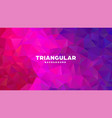 triangle polygonal abstract geometric background vector image vector image