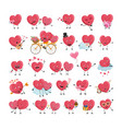 with loving hearts vector image vector image