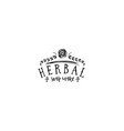 badge for small businesses - beauty salon herbal vector image vector image