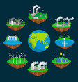 concept of alternative energy green power vector image