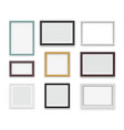 vintage frames wooden painting and photo empty vector image