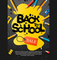 back to school sale poster and banner vector image