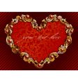 valentine background with rubies vector image vector image