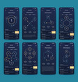 graphics infographics with mobile phone template vector image