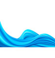 modern blue flow poster wave liquid shape color vector image vector image