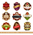 labels vector image vector image