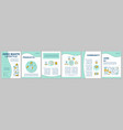 zero waste lifestyle brochure template layout vector image vector image