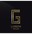golden g letter vector image