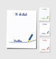 flat identity to do list vector image