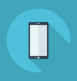 flat modern design with shadow mobile phone touch vector image vector image