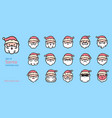 santa claus filled outline icon vector image vector image