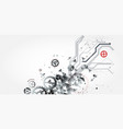 abstract technology background cogwheels art theme vector image vector image