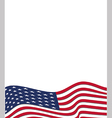 american flag background vector image