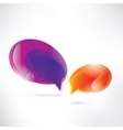 abstract background with speech bubble vector image