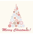 abstract fantasy christmas tree background vector image