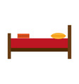 Bed topview icon image Royalty Free Vector Image