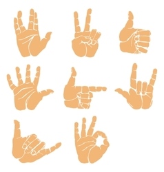 Set Hand Gesture Royalty Free Vector Image Vectorstock Set Hand Gesture Royalty Free Vector Image Vectorstock