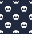 skulls seamless pattern vector image